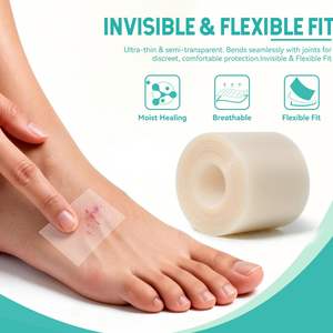 Bande hydrocolloïde mise à jour pour le soin des plaies, pansements hydrocolloïdes de qualité médicale avec adhésif auto-adhésif, flexibles et imperméables - Product Image 4