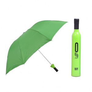 Parapluie pliant moderne IStapromo Gifts à ouverture manuelle, 8 baleines, pour adulte, parapluie bouteille de vin, cadeaux promotionnels - Product Image 3