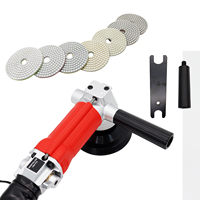 Polisseuse à air humide pneumatique à alimentation en eau, machine de polissage à air pour marbre, granit, quartz, béton, pierre - Vente chaude