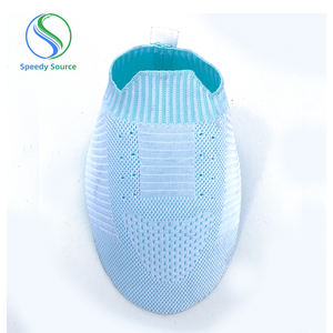 Recién llegado, parte superior de tela Jacquard de punto 3D transpirable para zapatos de mujer, parte superior ligera cómoda para calzado - Product Image 1