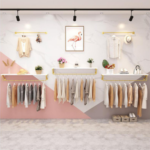 Expositor Multifuncional <span class=keywords><strong>de</strong></span> <span class=keywords><strong>Ropa</strong></span> para <span class=keywords><strong>Tienda</strong></span>, <span class=keywords><strong>de</strong></span> Pared o <span class=keywords><strong>de</strong></span> Pie, con Riel para <span class=keywords><strong>Ropa</strong></span> JB-210241200271 para Mujeres y Niños - Product Image 1