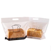 Bolsa de embalaje de pan tostado Bolsa de pie Transparente con cremallera Fondo plano Plástico Alimentos PE Desechable TT 30% Impresión de huecograbado