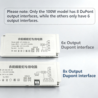 Adaptateur d'alimentation LED à courant constant ultra-mince 100W 110V-220V vers CC 12V/24V avec prise EU/US pour bandes lumineuses LED