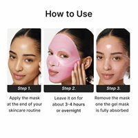 Masque en gelée medicube avec NAD EGF raffermissant, masque hydrogel pour l'élasticité et le volume de la peau, 4 pièces