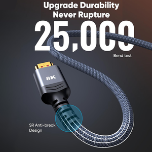 Dajiang OEM Tùy Chỉnh Tốc Độ Cao Mạ Vàng 8K 60Hz Cáp HD-MI <span class=keywords><strong>2</strong></span>.1 48Gbps <span class=keywords><strong>HDMI</strong></span> Bện Cáp Cho Máy Tính Phụ Kiện - Product Image 2