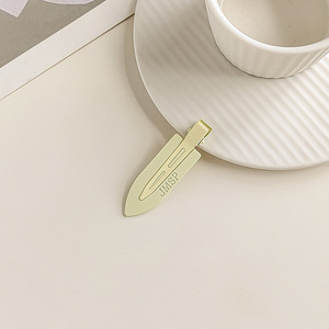 YiYi Klip Rambut Plastik Wanita, Aksesoris Rambut Kustom Grip Polos Dipersonalisasi Klip Keriting Tanpa Bengkok Korea - Product Image 2