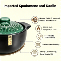 Couvercle de casserole en céramique minimaliste résistant aux hautes températures, compatible avec les cuisinières à gaz, antiadhésif, écologique, passe au lave-vaisselle
