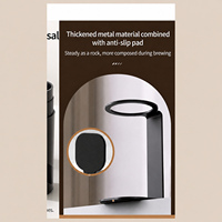 Support portable en métal pour machine à expresso, support de brassage avec anneau de 72 mm, base de tasse, accessoire de café pour la maison et le bureau