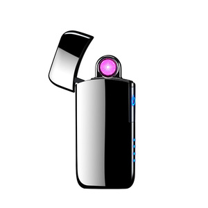 strong rotating arc induction windproof USB rechargeable lighter