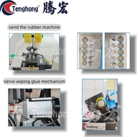 Machine de fabrication de chaussures Tenghong à commande informatique automatique pour la pose de semelles et de talons en cuir