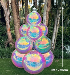 Aufblasbare Kugel Riesige Weihnachts birnen Mirror Ball Sphere Weihnachts baum Party Dekorationen Sprengen Spiegel Ballon - Product Image 4