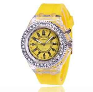 China Sourcing Agent Fashion <b>Watch</b> Women LED Colorful Glow <b>Watch</b> for <b>Couple</b> With Silicone Strap Flashing <b>Watch</b> - Product Image 4