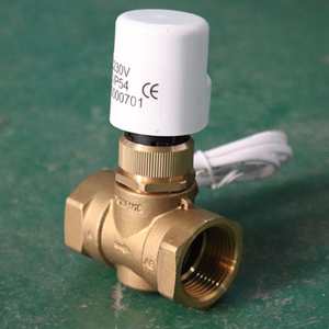 Colector de actuador de calefacción eléctrica de piso de 1/2 pulgadas AC24V 220V Válvula de control de agua <span class=keywords><strong>radiante</strong></span> de latón - Product Image 4