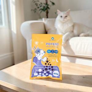 Désodorisant naturel pour litière 80g pour chat de tous âges, extrait de kaki, écologique, fabriqué à Taïwan - Product Image 1