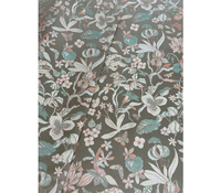 Tissu jacquard floral papillon 100 % polyester, doux et soyeux, respirant, pour robe abaya, sac, rideau, literie, décoration intérieure