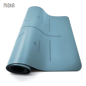 سجادة يوغا ميسكا بتصميم مخصص وشعار، سعر اقتصادي، مصنوعة من المطاط الطبيعي الناعم + البولي يوريثين، غير قابلة للانزلاق، سماكة قابلة للتخصيص 4.5 مم - Product Image 2