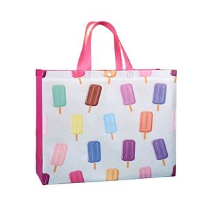 Sacs de courses promotionnels en non-tissé laminé PP, personnalisés, recyclables et réutilisables, à faible MOQ - Product Image 1