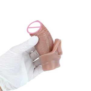 Realistic Penis Sleeve Extender <b>for</b> <b>Men</b> Cock Sleeve Reusable Penis Enlarger Delay Ejaculation Male Adult Sex <b>Toys</b> <b>for</b> Couple - Product Image 4