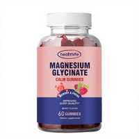 Supplément Healthife Vitamine D B6 COQ10 3g/60 gommes/bouteille Gommes glycinate de magnésium