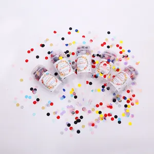 Push Popper with Multicolor circle Confetti for Wedding New Year's Birthday