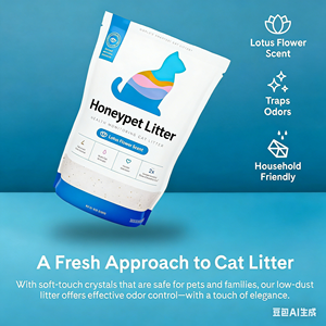 Arena para Gatos con Monitoreo de Salud, Ligera y de Bajo Rastreo, Cristales de Gel de Sílice que Cambian de Color, Control Avanzado de Olores - Product Image 4