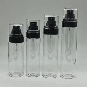 Klares PET-Gesichts-Toner-Sprühflaschen-Kosmetikverpackungsbehälter mit Deckel