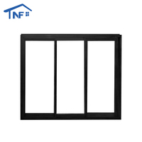 Fenêtre coulissante en verre à double vitrage insonorisé à rupture de pont thermique avec cadre en aluminium et moustiquaire pour balcon extérieur