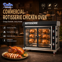 Machine à rôtir les poulets commerciale, four à rôtir au gaz, rôtissoire en acier inoxydable, gril à volailles à rotation automatique