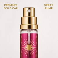 Flacon pulvérisateur de parfum vide rechargeable en gros 35 ml, atomiseur de voyage portable avec capuchon métallique doré, cylindre personnalisé en vrac