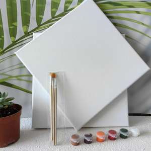 Gold Floater <b>Frame</b> for 18x24 Canvas Paintings Slim Wood Floating <b>Frame</b> for 1.5\" <b>Deep</b> Canvas - Product Image 3