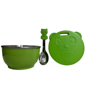 Ensemble de vaisselle pour enfants en acier inoxydable 304, bols d'alimentation pour bébé à double paroi isolés - Product Image 1