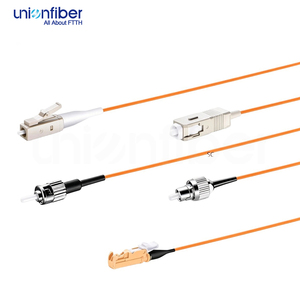Pigtail <span class=keywords><strong>Fibre</strong></span> Optique Multimode SX OM2 <span class=keywords><strong>Orange</strong></span> ST Personnalisable (2M, 3M, 9, 125) pour Déploiement Réseau Intérieur FTTX et Télécommunications - Product Image 4