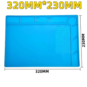 Repair Pad Insulation Heat-Resistant Soldering <b>Station</b> Silicon Soldering Mat <b>Work</b> Pad Desk Platform for BGA Soldering <b>Station</b> - Product Image 3