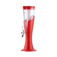 Distributeur de boissons portable d'extérieur en plastique de qualité alimentaire avec seau à glace et distributeur LED pour bière commerciale en libre-service