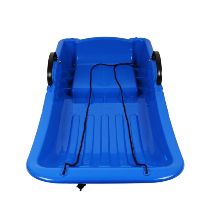 HY8040 высококачественные прочные зимние Пластиковые Двойные лыжные сани для взрослых (Размер: 80*40*12 см)