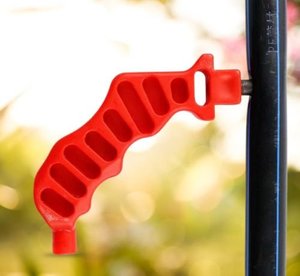 Outil de perforation pour irrigation goutte à goutte Watersun en plastique ABS rouge, diamètre 8 mm, poignée ergonomique pour la création manuelle de trous dans les tuyaux/mangues - Product Image 1