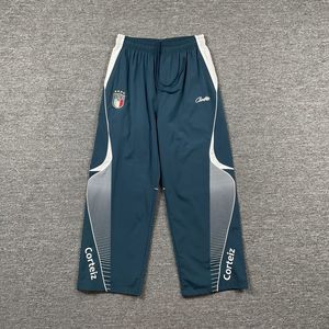Pantalon décontracté en patchwork avec lettres brodées du logo Devil's Island pour hommes et femmes, pantalon fin pour sports de plein air <span class=keywords><strong>Corteiz</strong></span> - Product Image 3