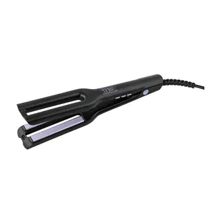 High Quality Customize Titanium dual plate hair straightener iron protein straightening hair flat iron hair straightener