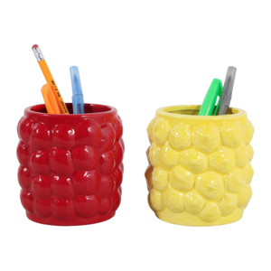Portapenne in ceramica, piccolo organizer da scrivania per l'organizzazione dello spazio di lavoro in ufficio - Product Image 2