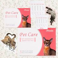 Test rapide de sang pour animaux de compagnie de vente chaude tapant le kit de test de groupe sanguin de chat félin pour le diagnostic d'utilisation vétérinaire