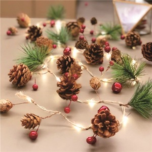 Nuovo Design Luci a Corda con Telecomando a Forma di Pigne in Legno, Decorazione per Caminetto, Luci Fatate Impermeabili con Filo di Rame - Product Image 6