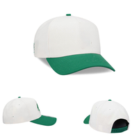 Gorra de Béisbol Personalizada de Alta Calidad de 5 Paneles, Gorras con Letras Bordadas en 3D, Logotipo en Relieve, Gorra de Béisbol de Dos Tonos con Cierre a Presión para Hombre