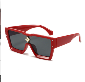 European American High-End Women's Diamond-<b>Studded</b> Sunglasses UV400 Box Jumpsuit Fashionable Sunscreen Sunshade Personalities - Product Image 5