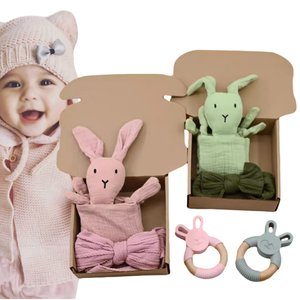 Panier cadeaux unique pour bébé, couverture d'emmaillotage pour bébé, révélation du sexe, panier cadeau pour nouveau-né garçon - Product Image 1