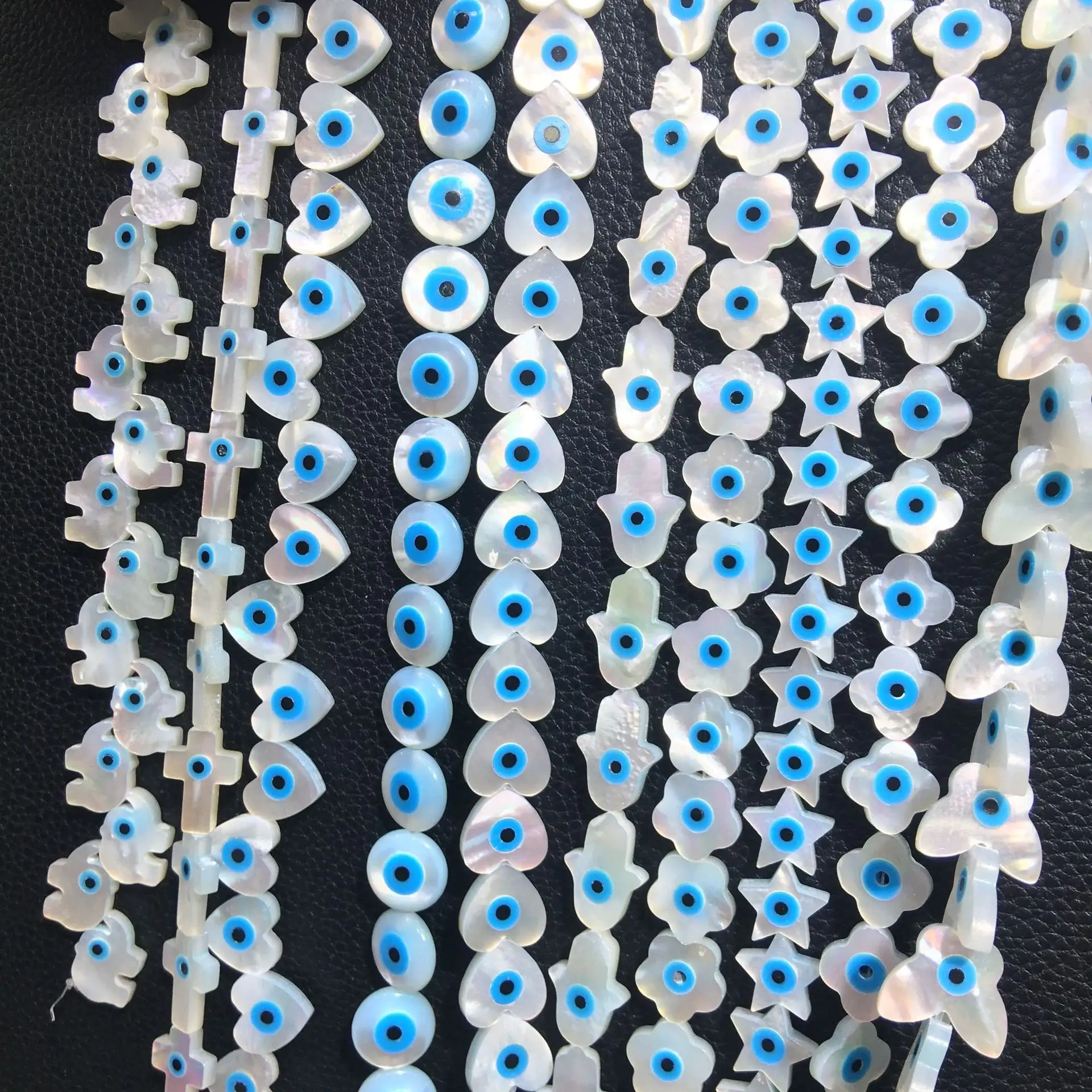 Wholesale White Mother of Pearl Natural MOP Shell Round Cabochon Eye Loose Beads for 925 Silver Pendant Jewelry Making