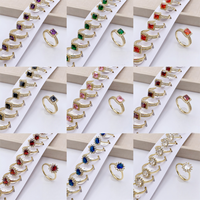 Bagues élégantes XUPING multicolores serties de pierres CZ étincelantes pour femmes, bijoux tendance pour dîner, fournisseur direct d'usine