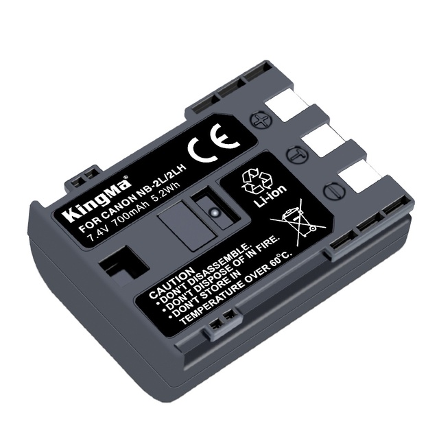 Kingma Rechargeable Lithium-ion Battery NB-2LH NB-2L for Canon 350D 400D S70 S80 G7 G9 Battery