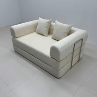 Komprimiertes Schaumstoff-Schlafsofa Platzsparend Tragbar Einfacher Aufbau Multifunktionales Sofa für Wohnzimmer Schlafzimmer Gäste Direktvertrieb