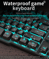 Clavier de jeu mécanique filaire, USB, avec fil, souris, rétroéclairage LED rvb, pour ordinateur PC et Laptop