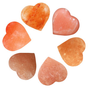 Pierre de massage en forme de cœur en sel rose de l'Himalaya écologique - Product Image 6